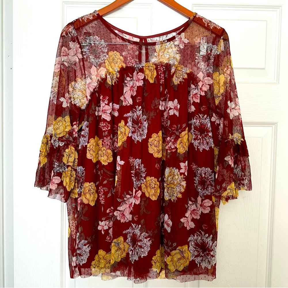 NOBO No Boundaries Floral Blouse